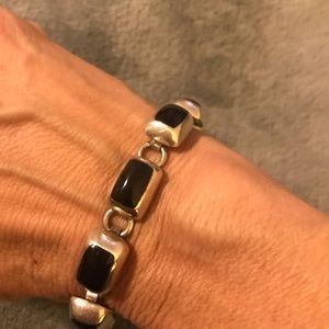 Sterling Silver & Black Onyx Bracelet
